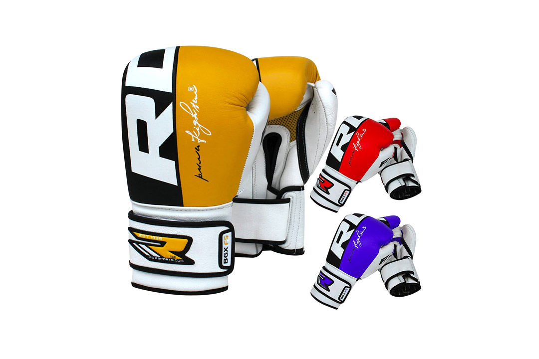 Authentic RDX Cow Hide Leather Gel Boxing Gloves