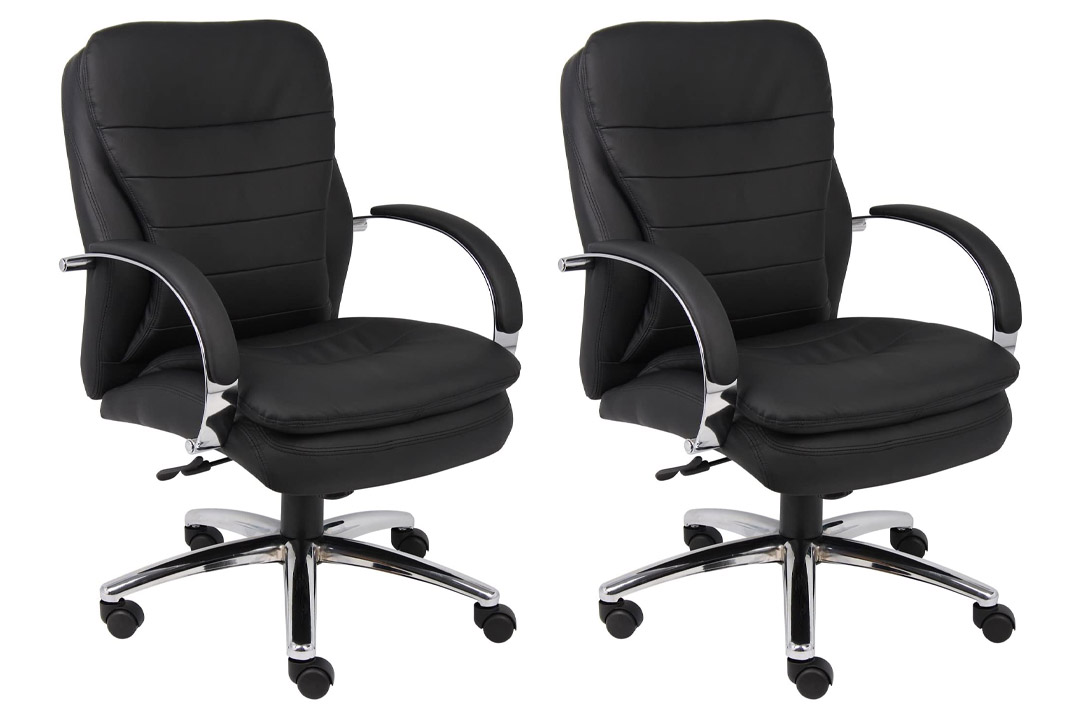 Boss Office Products CaressoftplusMid Back Executive Chair