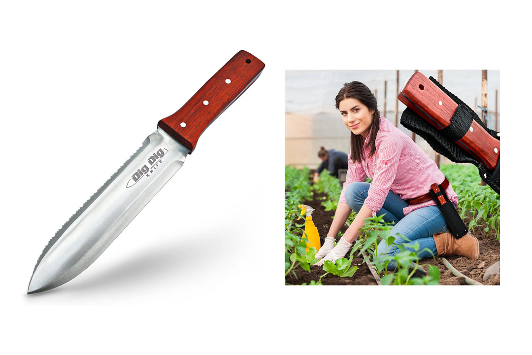 Dig DigTM - NEW & IMPROVED Japanese Hori Hori Garden Landscaping Digging Tool