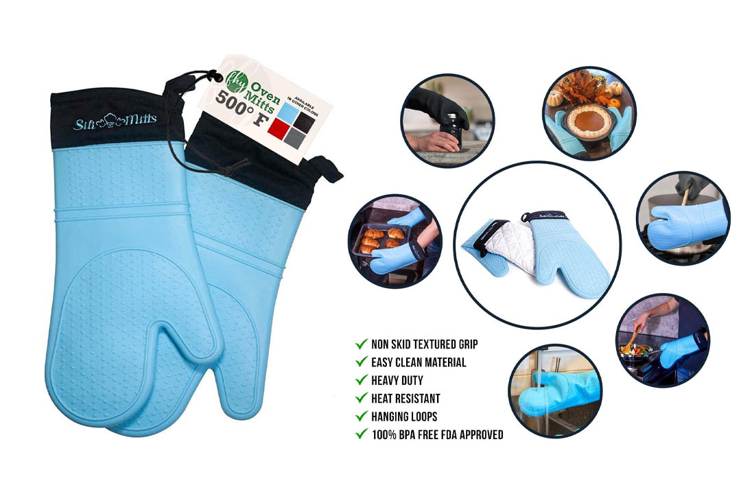 Oven Mitt Set of 2 - Blue