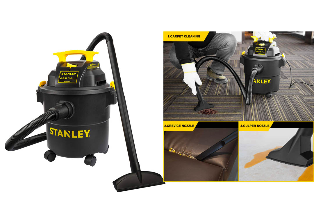 Stanley Wet/Dry Vacuum, 1 Gallon, 12-Volt DC