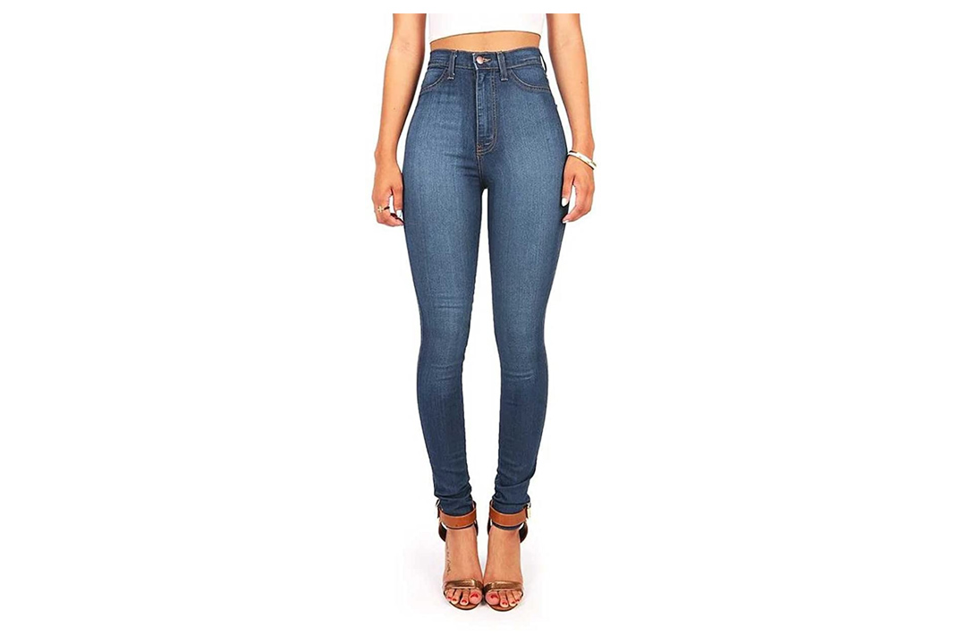 Vibrant Women's Classic High Waist Denim Skinny Jeans