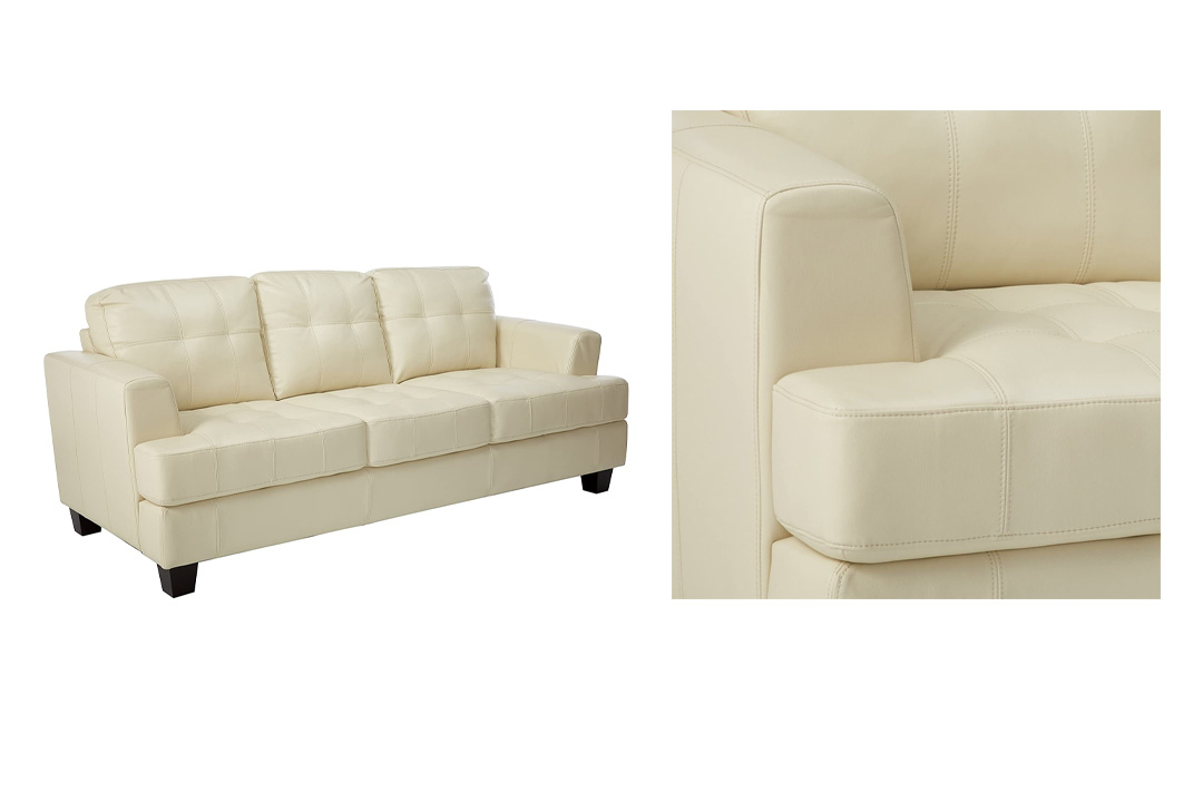 Coaster Home Furnishings, Samuel Collection Leather Sofa