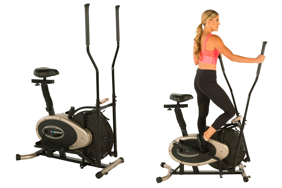 Exerpeutic GOLD Elliptical and Exercise Bike Dual Trainer