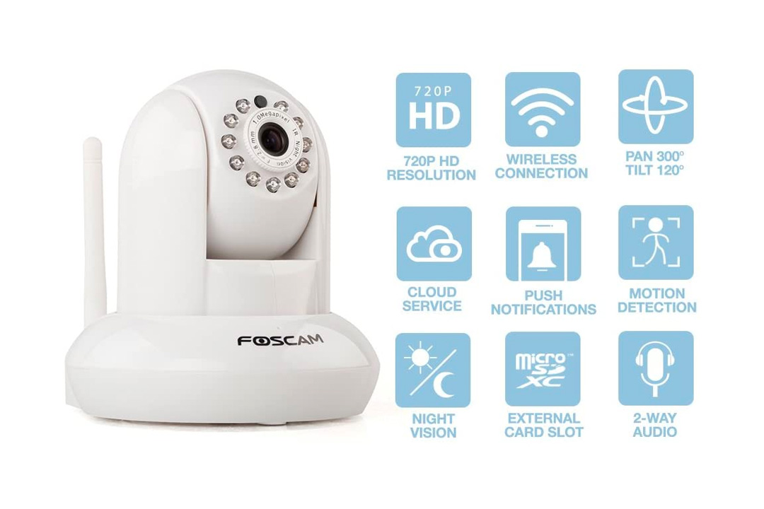 FI9821P Plug & Play 1.0 Megapixel 1280 x 720 Wireless/Wired Pan/tilt IP Camera