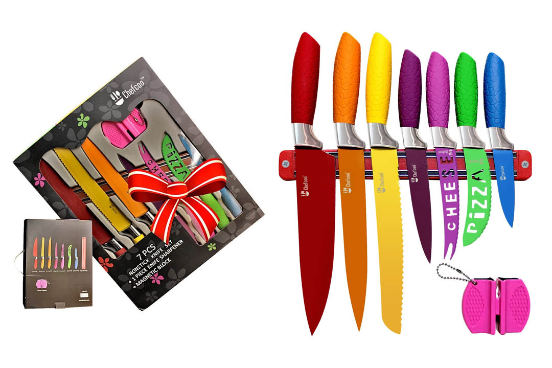 Kitchen Knife Set Plus Magnetic Strip