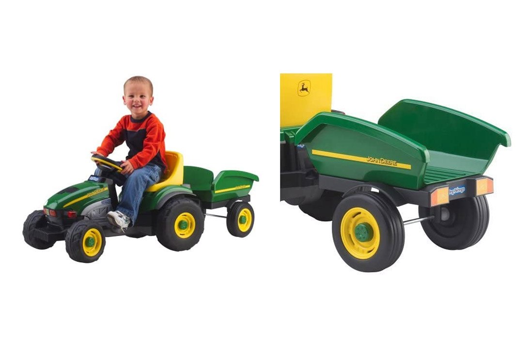 Peg Perego John Deere Farm Tractor and Trailer