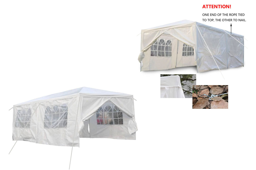 Qisan Canopy tent carport 10 by 20-feet