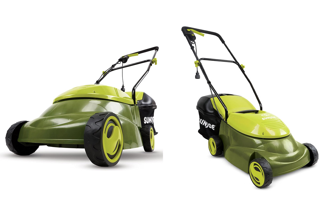 Sun Joe MJ401E 14-Inch 12 Amp Electric Lawn Mower with Grass Bag