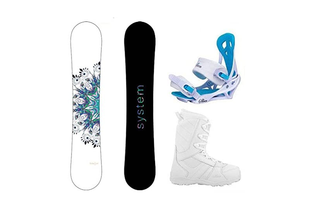 System 2016 Flite Snowboard w/Mystic Bindings and Lux Boots Women's Complete Snowboard Package