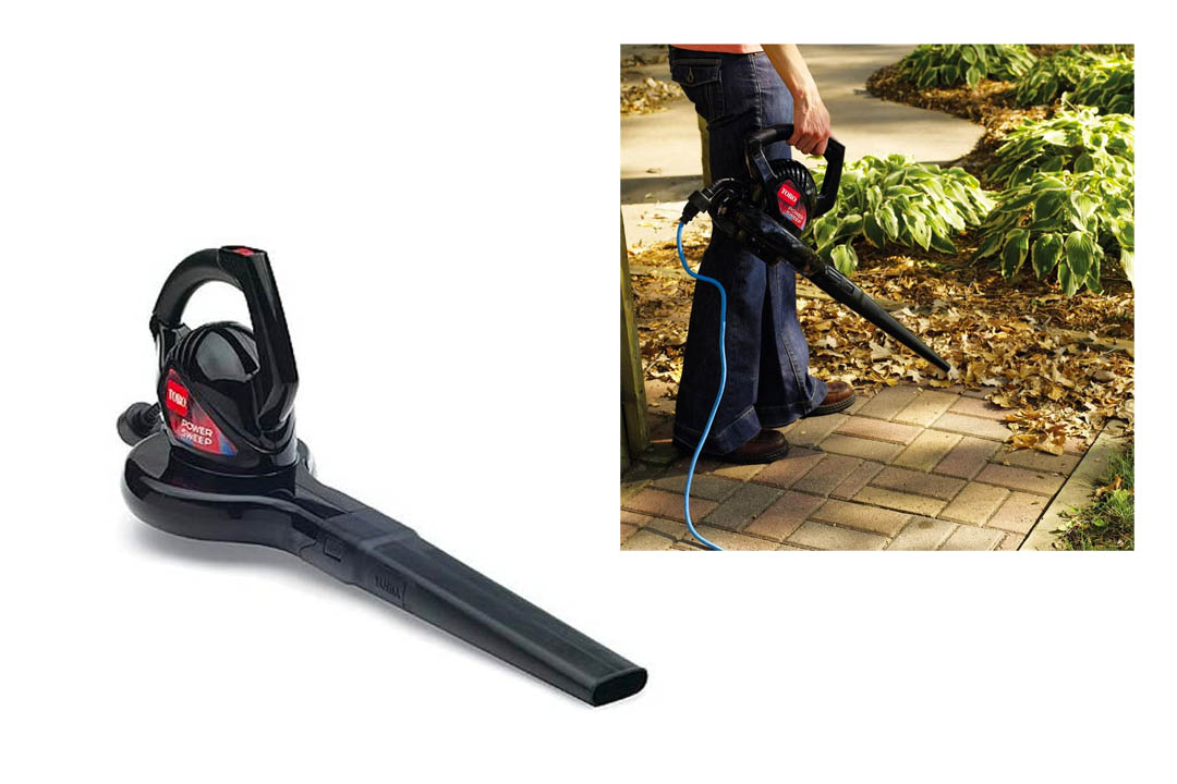 oro 51585 Power Sweep Electric Leaf Blower, 7 Amp 2-Speed