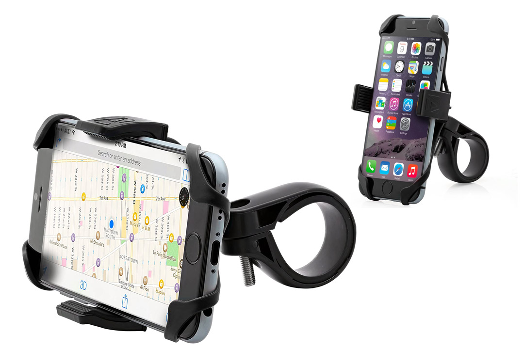 Aduro® U-GRIP PLUS Universal Bike/Motorcycle Handlebar, Roll Bar Mount, and GPS Holder (Black)
