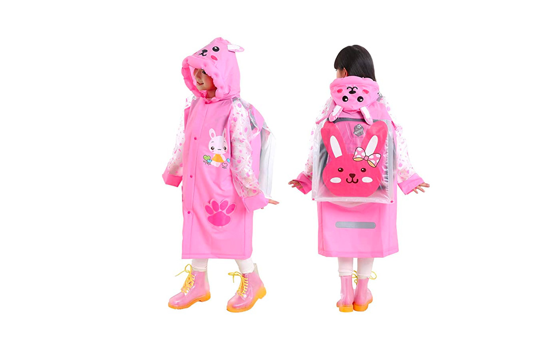 Aircee Waterproof Rain Coat Slicker for Kids