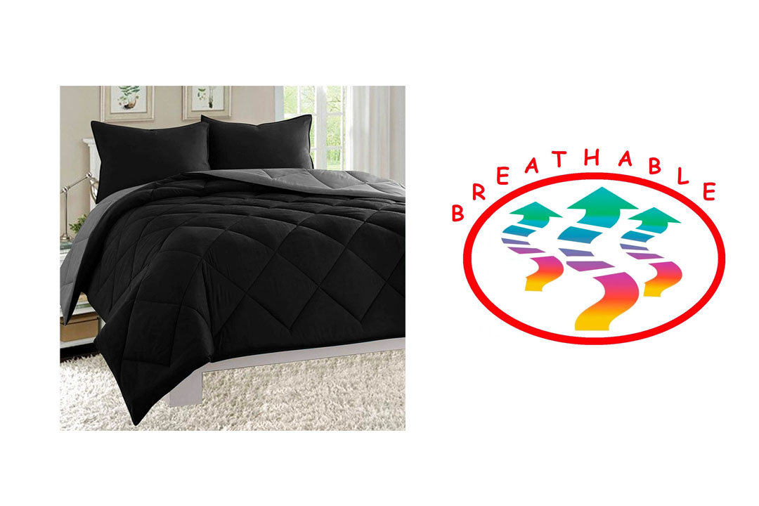 Elegant Comfort ® All Season Light Weight Down Alternative Reversible 3-Piece Comforter Set