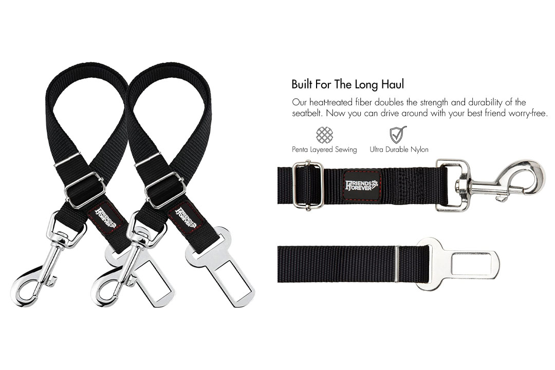 Friends Forever Cat Car Dog Seat Belt, Vehicle Harness Tether Lead, Pet Harness