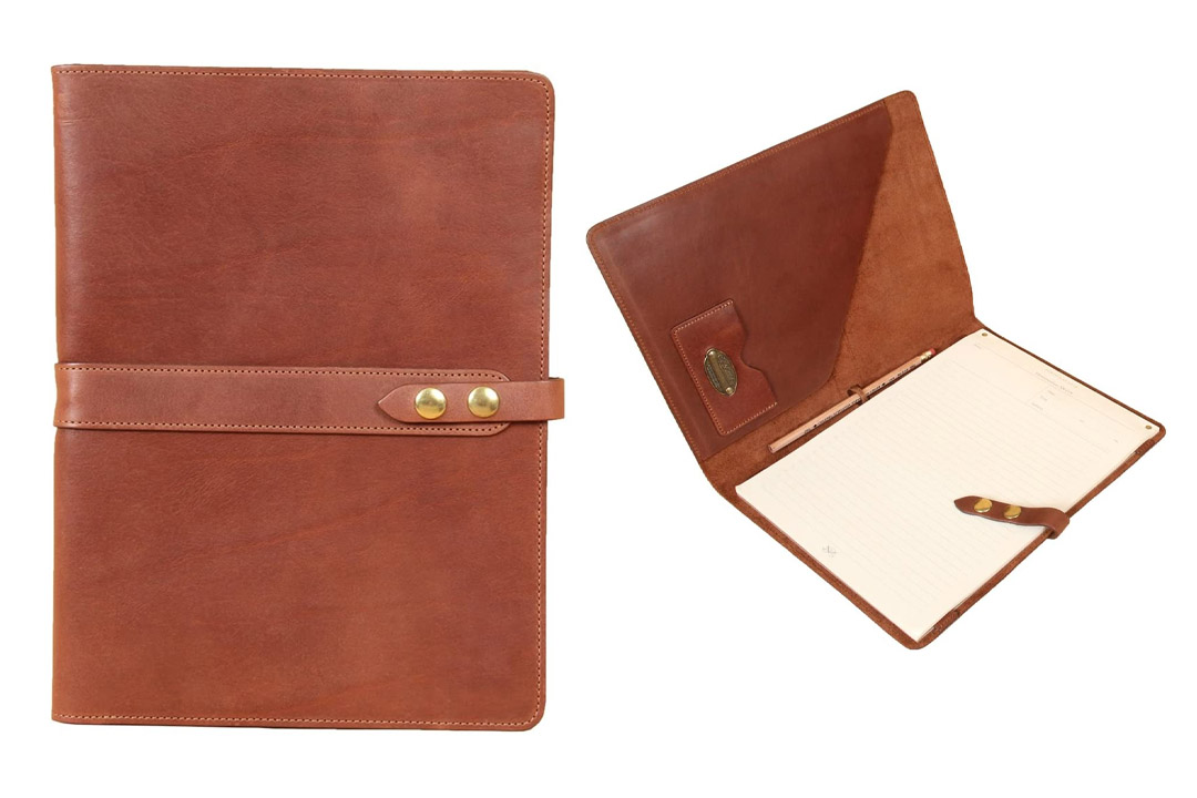 Leather Business Portfolio Notebook Folio