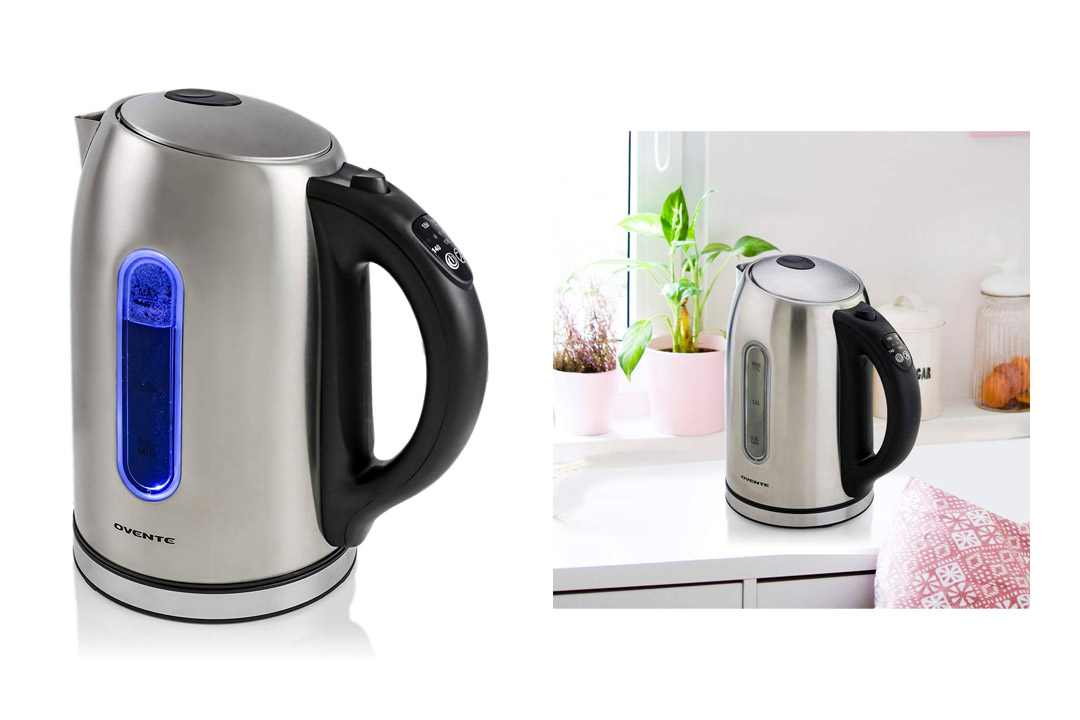 Ovente KS88S Temperature Control Stainless Steel Electric Kettle, 1.7 L