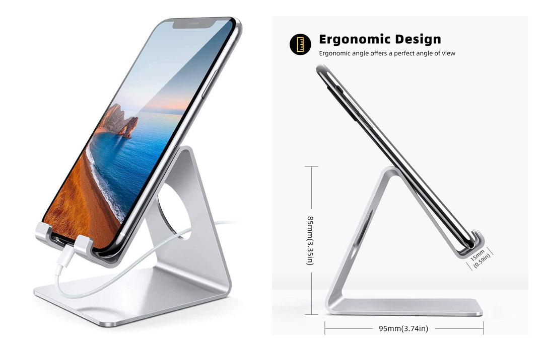 The iPhone Stand, Lamicall® S1 Aluminum Universal Cell Phone Stand Desk Desktop Holder