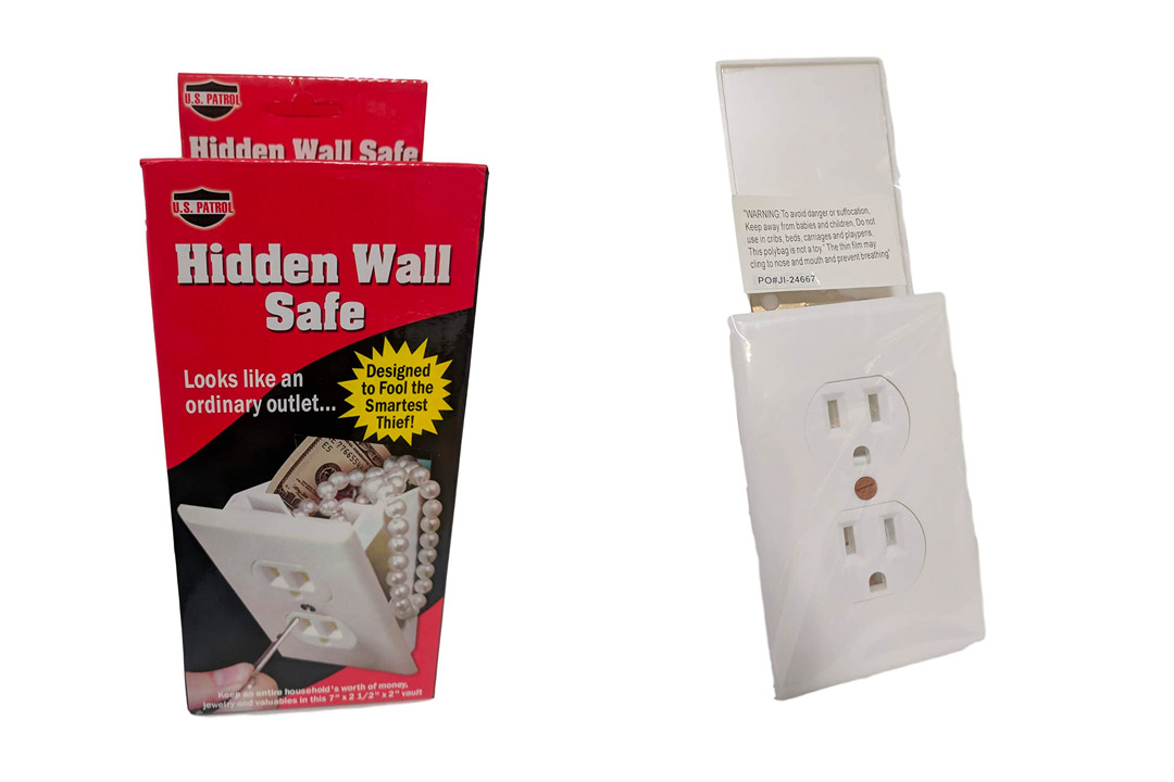 US Patrol Hidden Wall Safe Secret Stash Electrical Plug