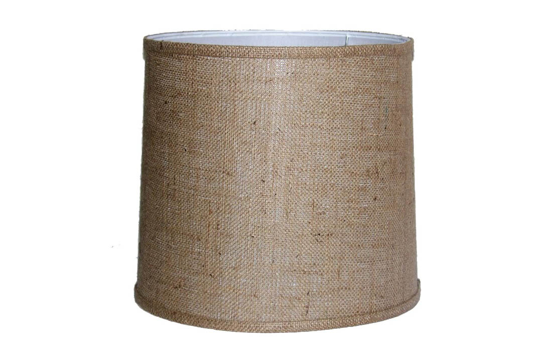 A Ray Brown Burlap Drum Shade