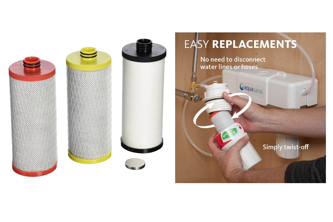 Aquasana AQ-5300R 3-Stage Under Counter Replacement Filter Cartridges