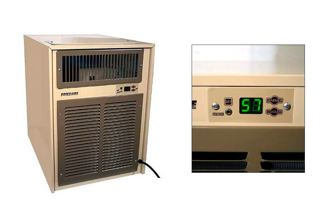 Breezaire WKL-4000 Wine Cellar Cooling Unit -Max Room Size = 1000 cu ft