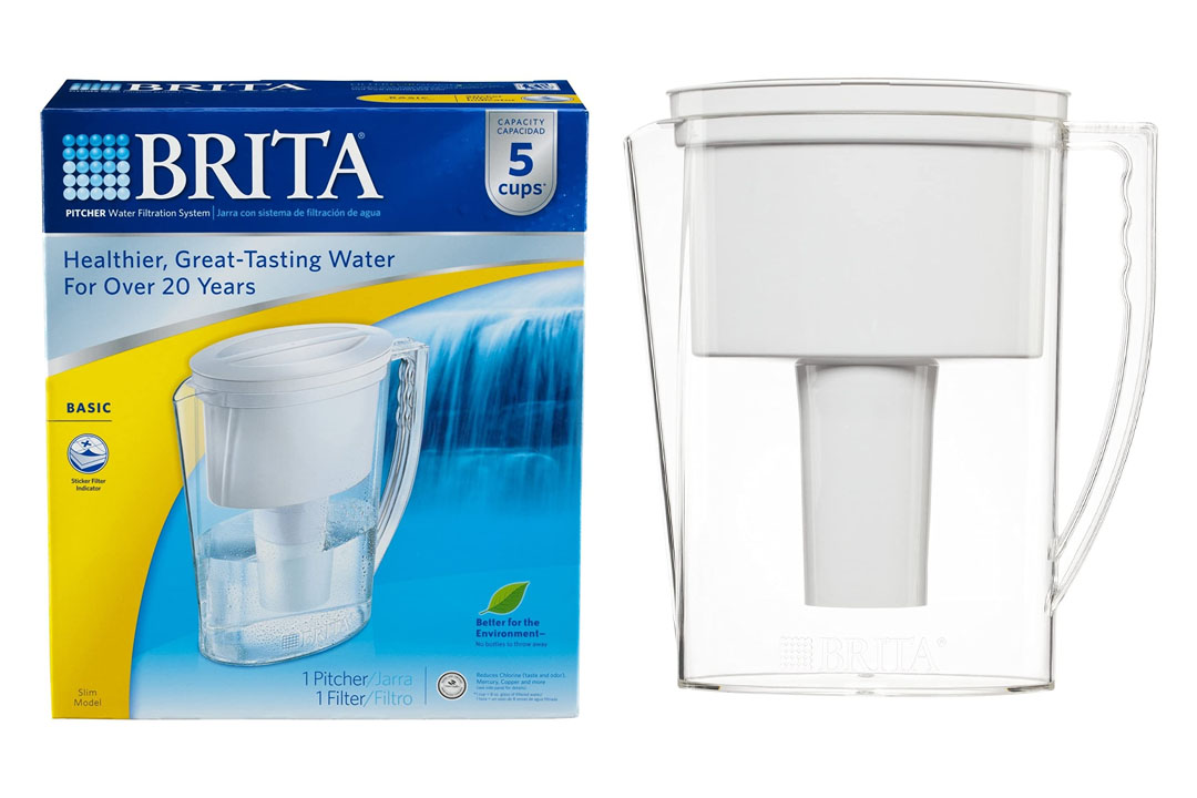 Brita Slim Water Filter Pitcher, 5 Cup