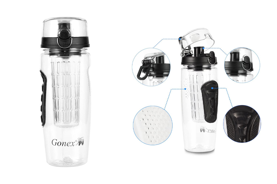 Gonex Fruit Infuser Water Bottle, 32oz