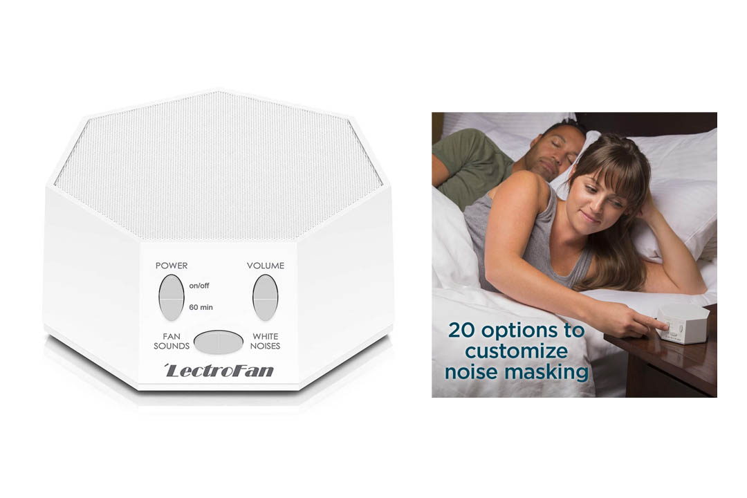 LectroFan - White Noise Machine, 20 Sleep Therapy Sound Options and 7 Unique Sleep Settings, White