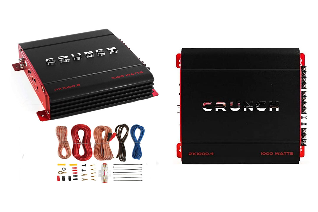 New Crunch PX-1000.4 4 Channel 1000 Watt Amp Car Stereo Amplifier + Wiring Kit