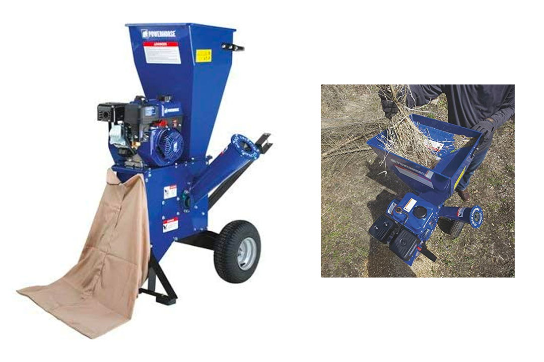 Powerhorse Chipper/Shredder - 212cc OHV Engine, 3in. Capacity