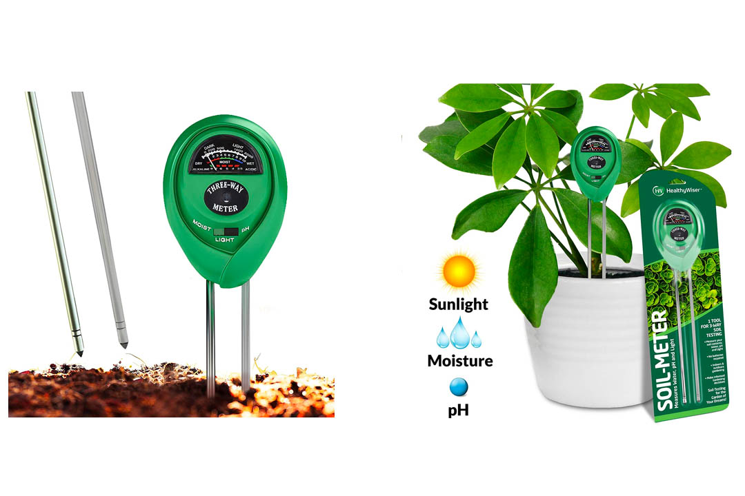 Soil pH Meter, 3-in-1 Soil Test Kit For Moisture, Light & pH, A Must Have For Home And Garden, Lawn, Farm, Plants, Herbs