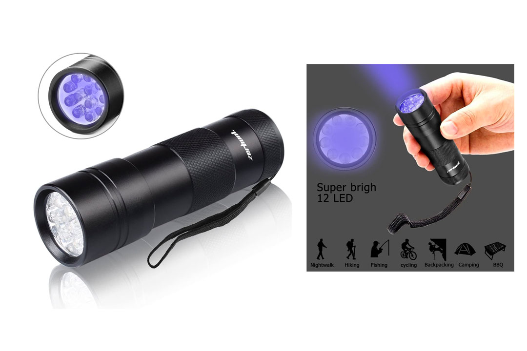UV Detect UV Flashlight - Best LED Ultra Violet Blacklight for Pet Stains - Cat Stain Detector