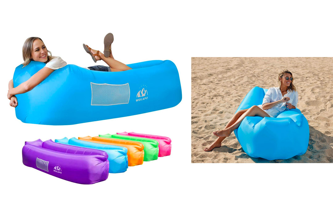 WEKAPO Inflatable Lounger Air Sofa Hammock-Portable, Water Proof& Anti-Air Leaking Design-Ideal Couch