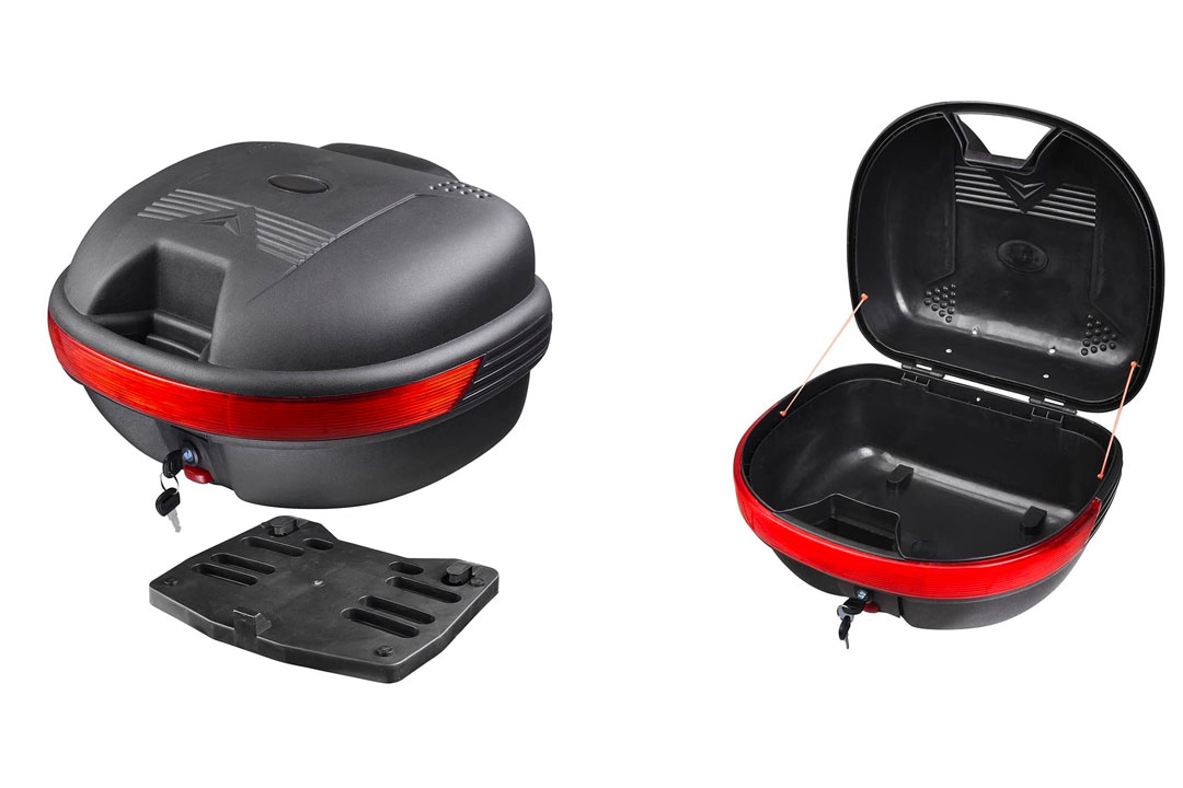 Yescom 30L Motorcycle Tour Tail Box Scooter Storage Carrier Case