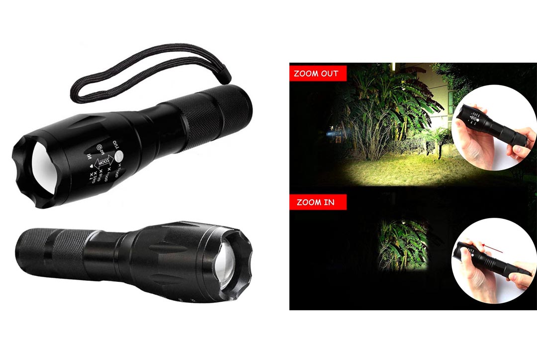 4 Pcs Military Grade 5 Mode XML T6 S3000 Lumens Tactical Led Waterproof Flashlight - Get 4 for Only $29.95