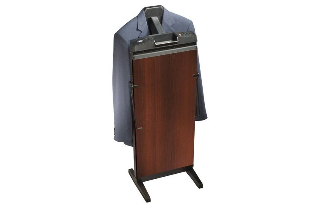 Corby 7700 3-Cycle Pants Press with Automatic Shut Down and Manual Cancel Options, Walnut Finish