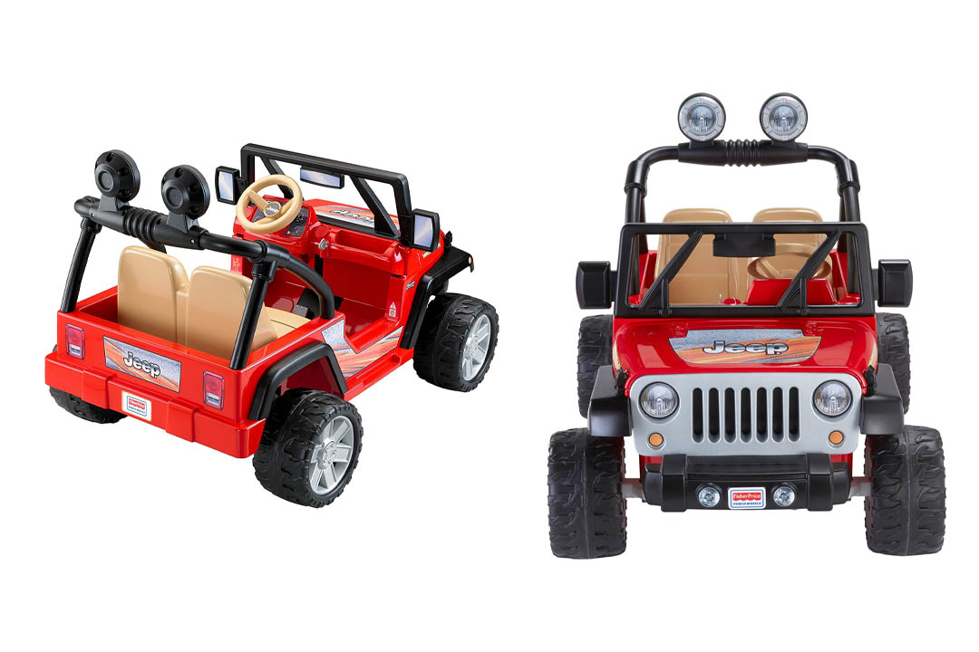 Fisher-Price Power Wheels Jeep Wrangler - Lava Red & Black