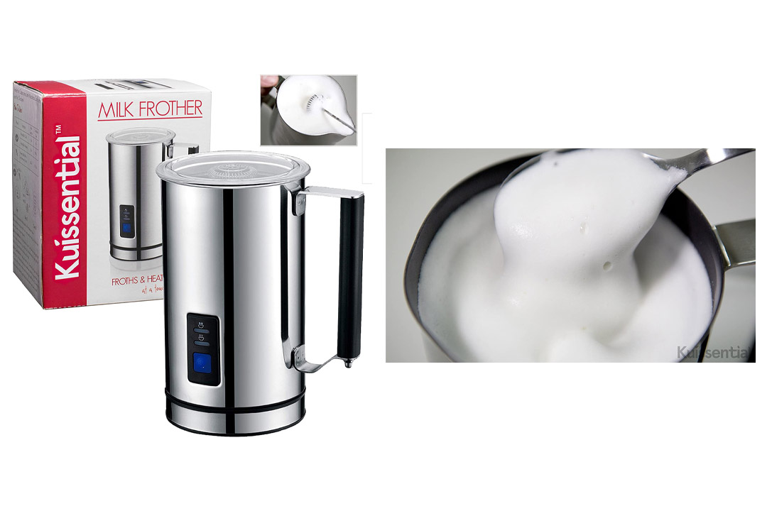 Kuissential Deluxe Automatic Milk Frother and Warmer, Cappuccino Maker