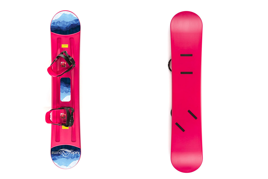 Lucky Bums Plastic Snowboard In Bright Blue
