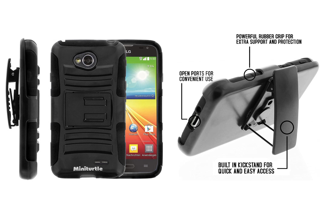 MINITURTLE, High Impact Rugged Hybrid Dual Layer Protective Phone Armor Case Cover