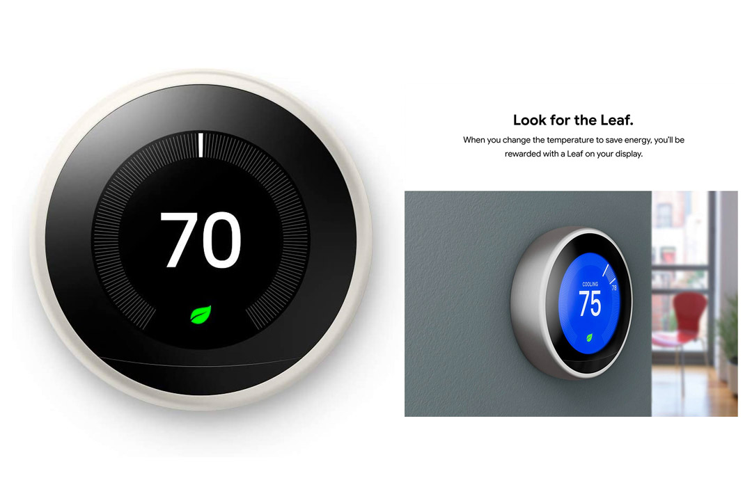 Nest Learning Thermostat 3rd Generation, White, Works with Amazon Alexa