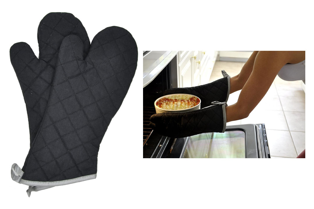 Retardant Quilted Oven Mitts