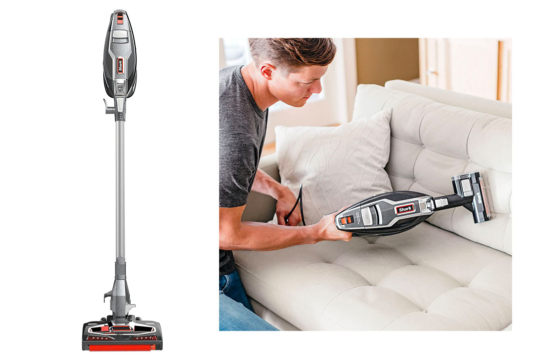 Shark Rocket DuoClean Ultra-Light Corded Bagless Vacuum for Carpet and Hard Floor with Lift-Away Hand Vacuum (HV382), Charcoal