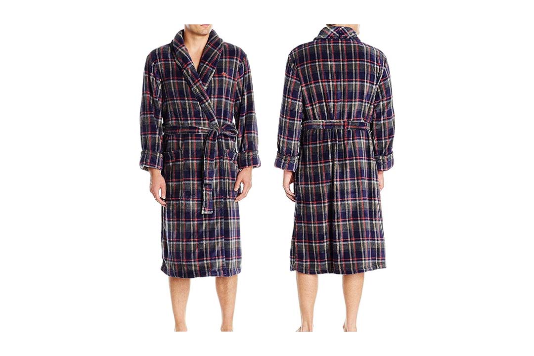 Tommy Bahama Men's Printed Plush Robe