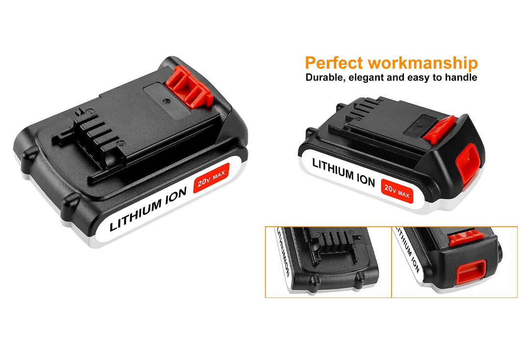 Energup [Upgraded] 2 Pack 20v 2500mah Lithium-Ion Replacement Battery for Black&Decker LBXR20 LB20, LBX20 Cordless Tool Battery