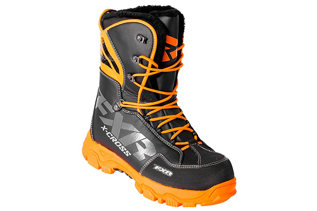 FXR X-CROSS Lace-up Snowmobile Boots Black OPS-Mens 11/EU45