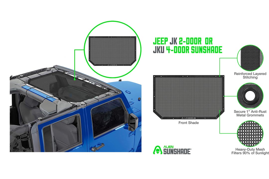 Jeep Wrangler Alien Sunshade