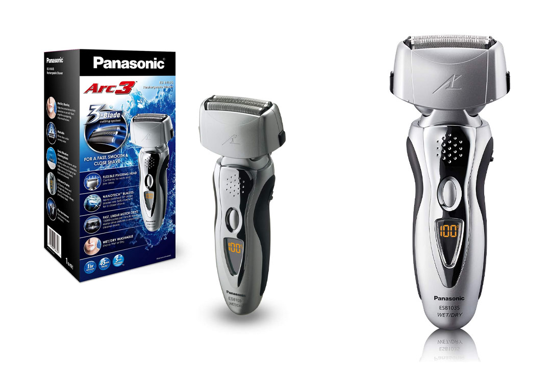 Panasonic ES8103S Arc3 Electric Shaver Wet/Dry with Nanotech Blades for Men