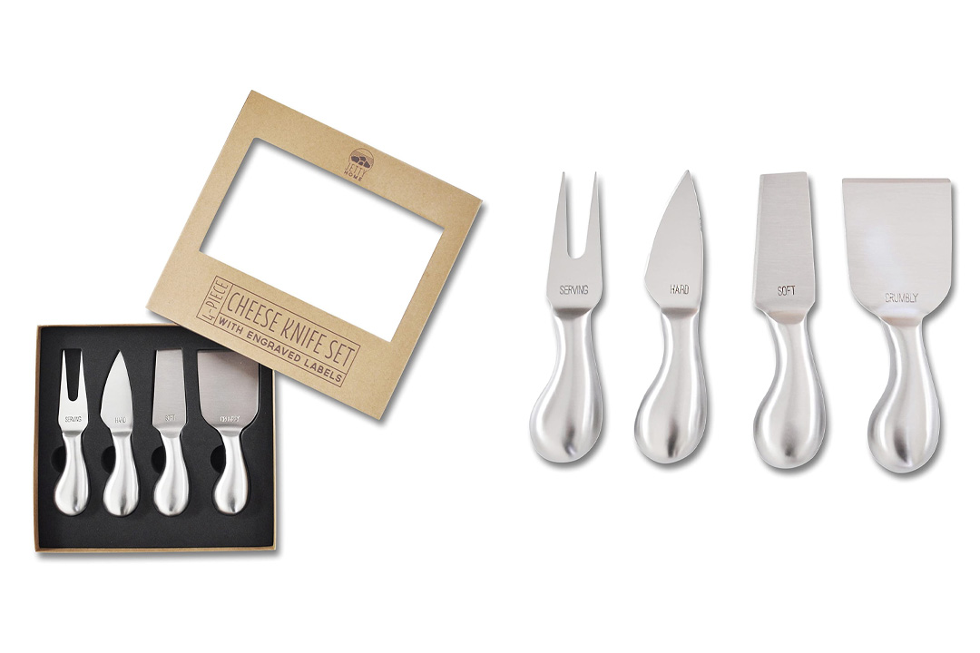 4-Piece Stainless Steel Cheese Knife